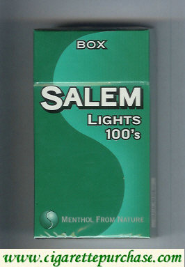 Salem Lights 100s Box cigarettes hard box